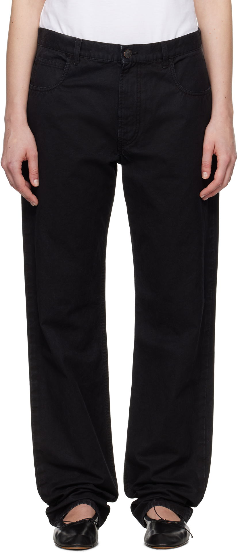 Jeans The Row The Row Landais Straight-Leg Jeans Sort | 10000-W3912
