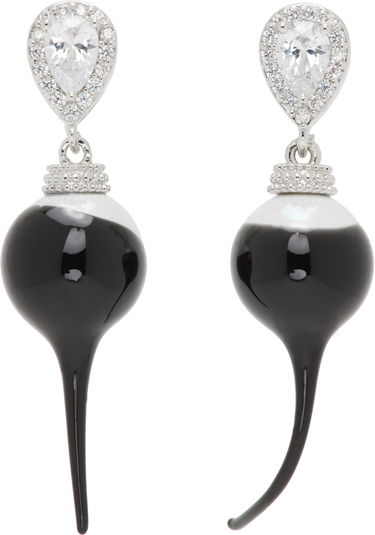 Øreringe Ottolinger Ottolinger Diamond Drop Earrings Sort | 125901425E02, 0