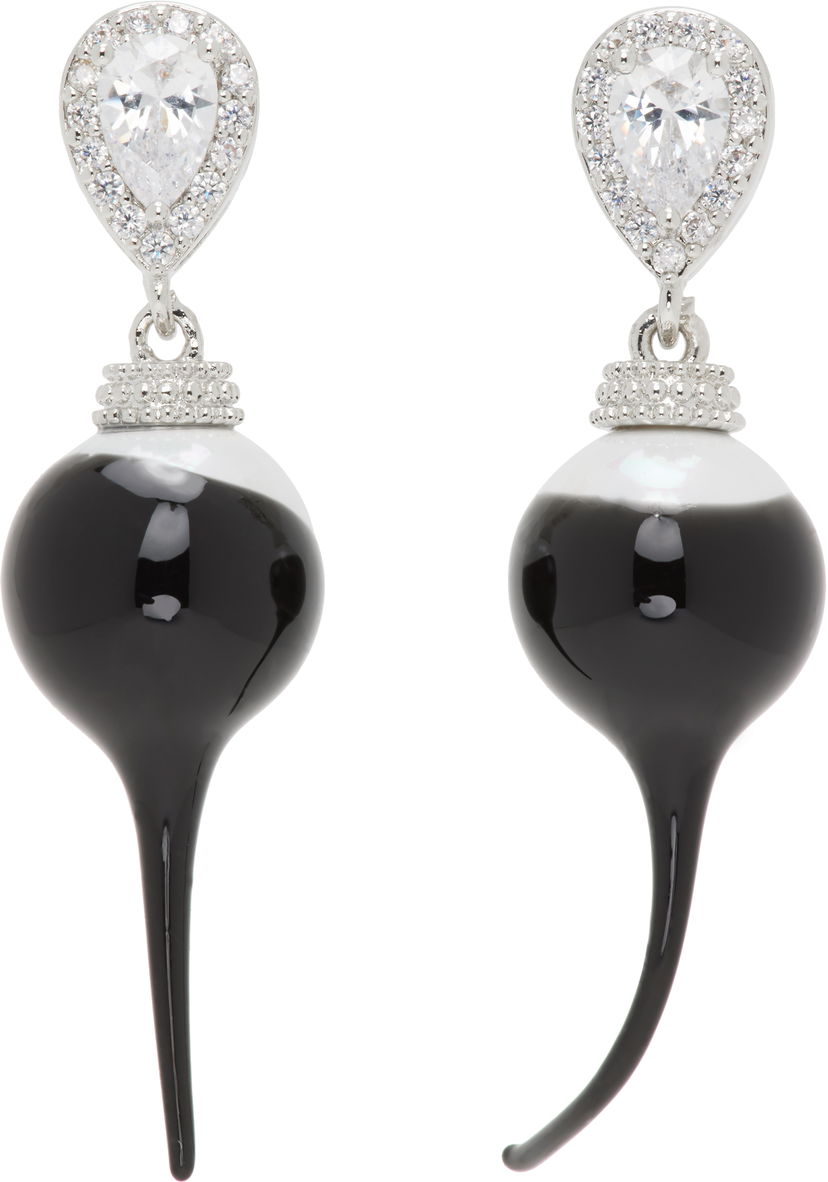 Øreringe Ottolinger Ottolinger Diamond Drop Earrings Sort | 125901425E02
