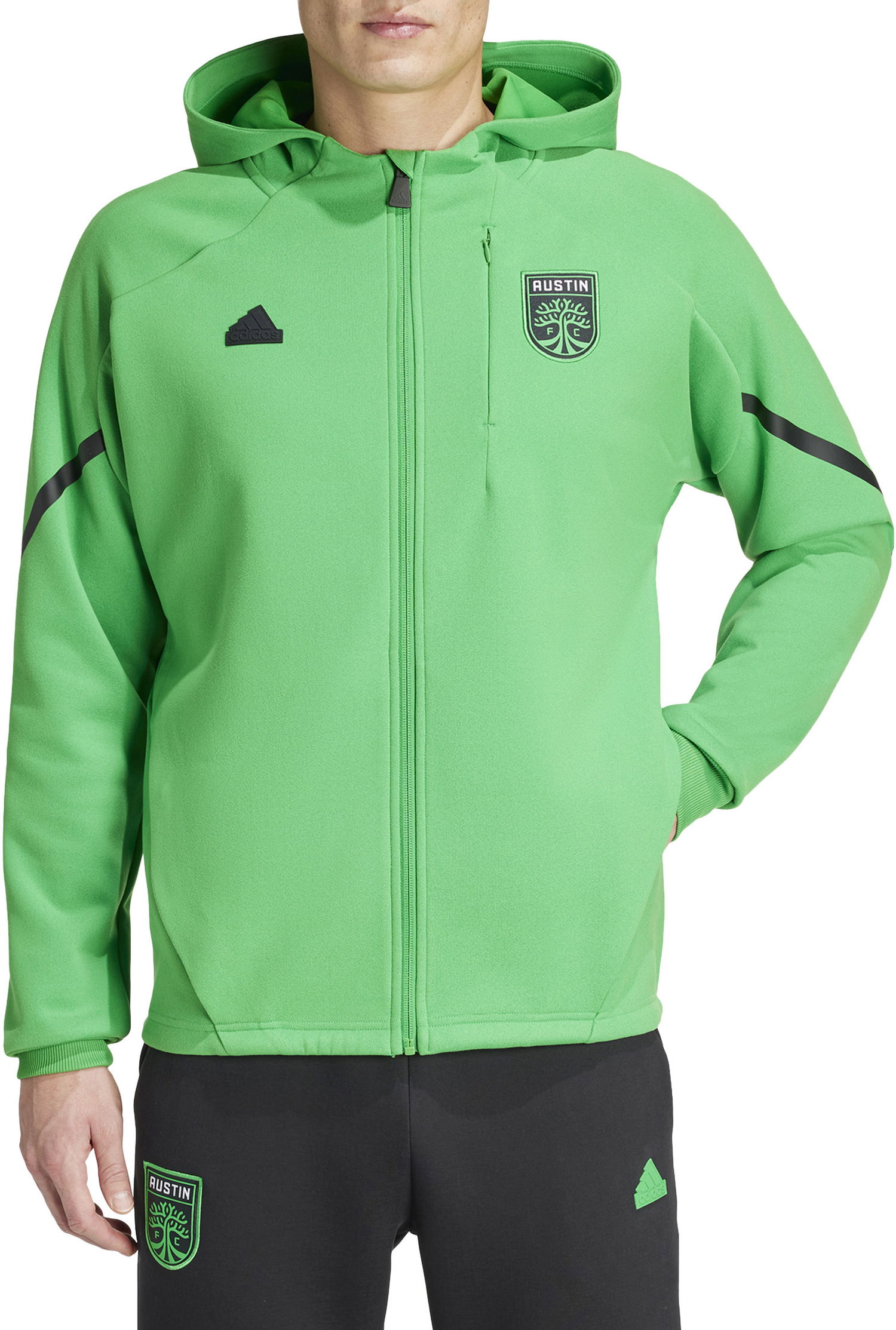 Sweatshirt adidas Originals Hooded Jacket Grøn | iq0706, 0