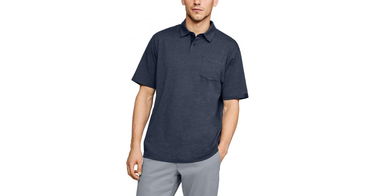 Polo skjorte Under Armour Scramble Textured Golf Polo Blå | 1321111-408, 1