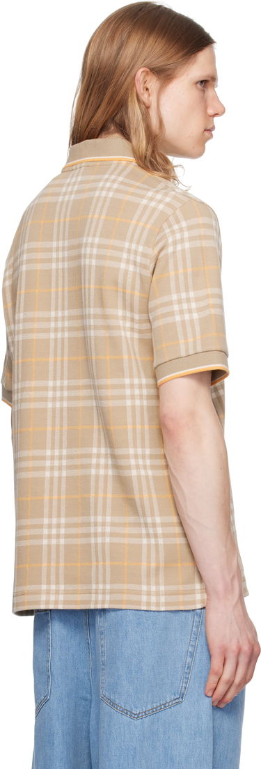 Polo skjorte Burberry Burberry Check Cotton Polo Beige | 8110102, 2