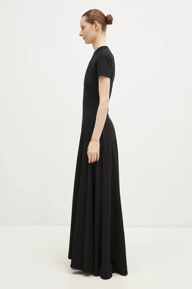 Kjole VETEMENTS VETEMENTS Embroidered Logo Maxi Dress Sort | WA66DR710B, 1