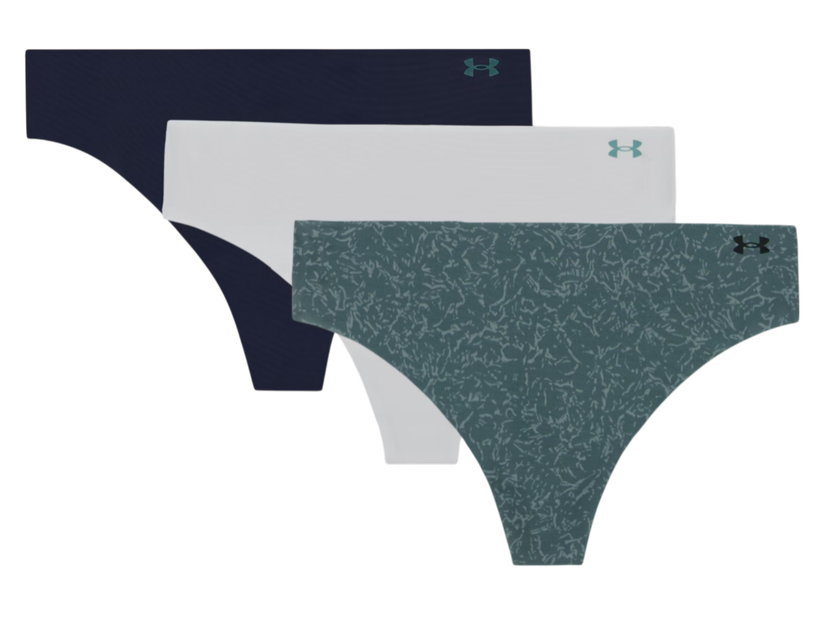 Trusser Under Armour Under Armour Print 3-Pack Thong Underwear Flerfarvet | 1383894-587