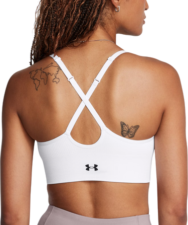 Bh Under Armour Seamless Low Bra Hvid | 1384417-100, 1