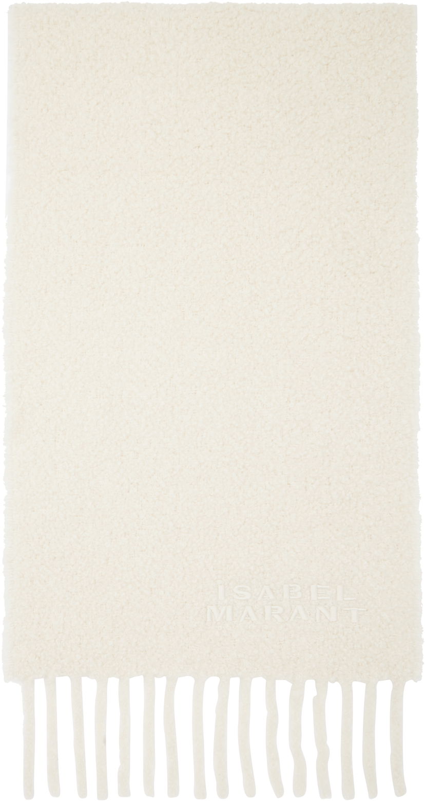 Tørklæde ISABEL MARANT Fouzy Scarf Beige | EC092XFA-B4C06A
