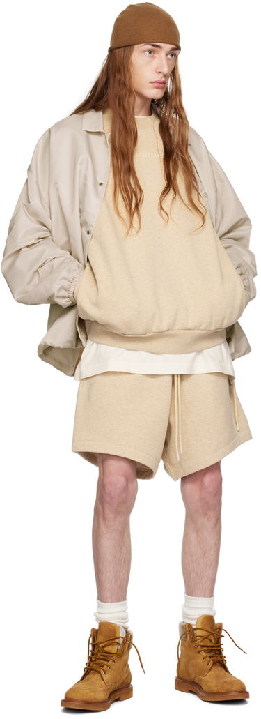 Sweater Fear of God Fear of God Essentials Crewneck Beige | 192BT232043F, 3