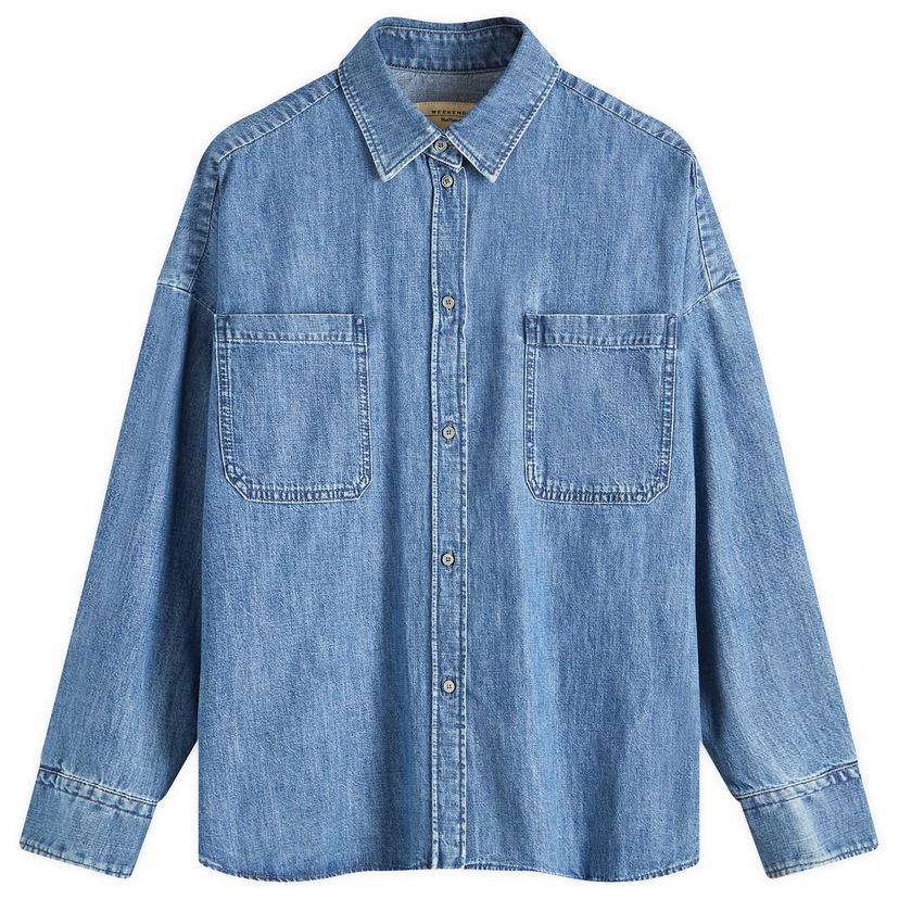 Skjorte Max Mara Weekend By Denim Shirt Blå | 2425116042600-8
