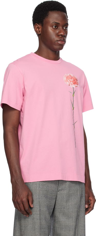 T-shirt Simone Rocha Simone Rocha Carnation Print T-Shirt Lyserød | 5195P32A-M 0569, 1