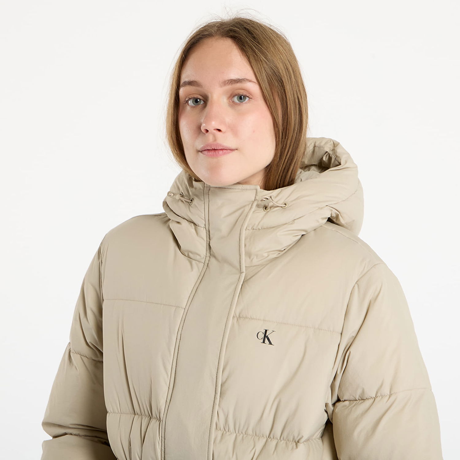 Frakker CALVIN KLEIN Jeans Belted Midweight Coat Beige | LV047D508G NSU, 1