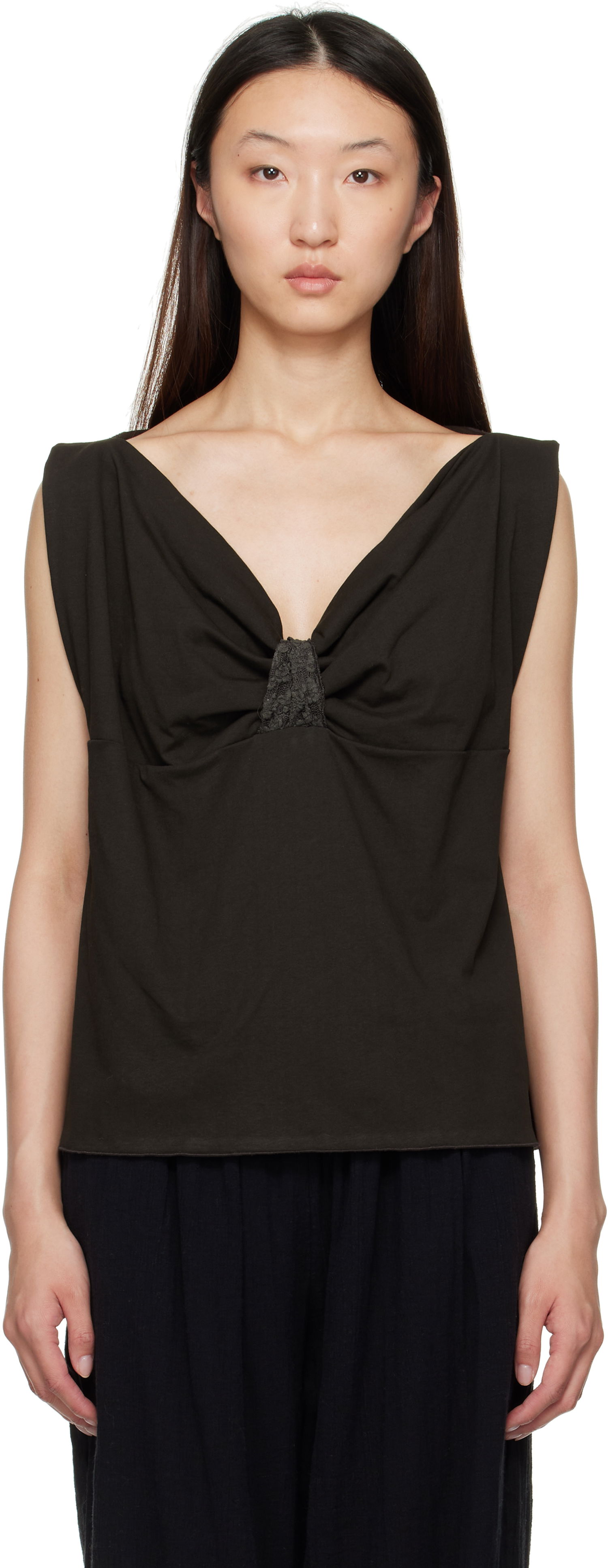 Tanktop Baserange Baserange Arin Sleeveless Top Sort | TOART-RC-SU25, 0
