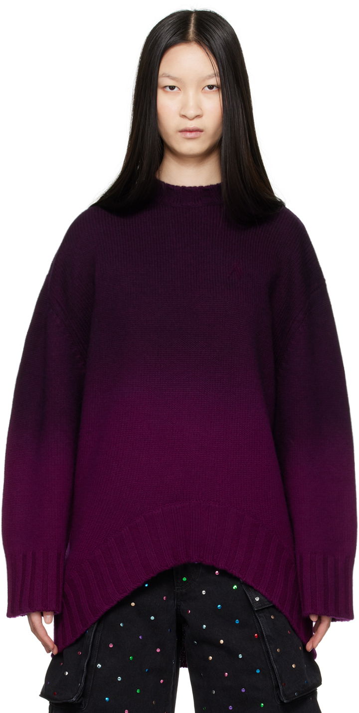 Sweater The Attico Attico Gradient Wool Sweater Lilla | 248WCA360 KW046