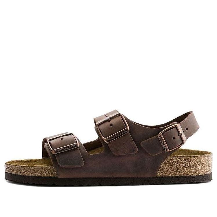 Sneakers og sko Birkenstock Birkenstock Milano Oiled Leather Sandals Brun | 0034871