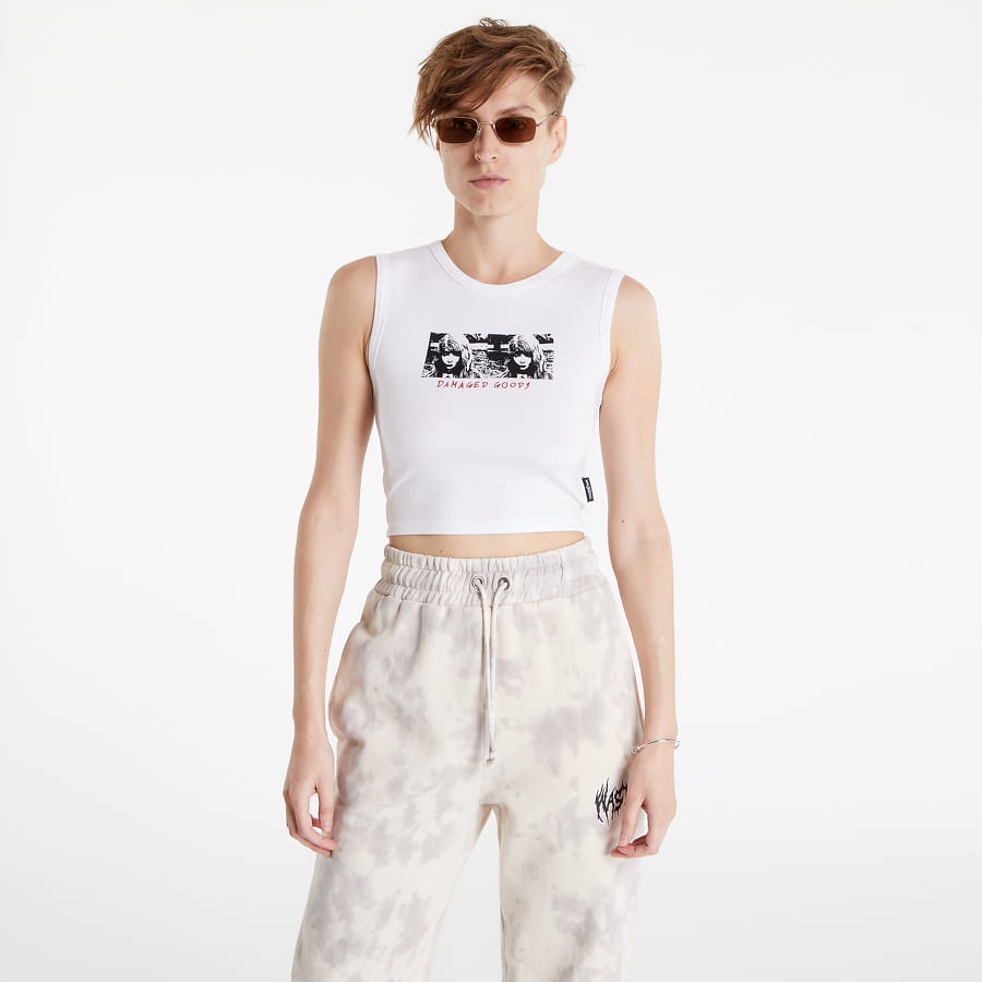 Crop top Wasted Paris W Tank Top Hvid | 0399004838, 0