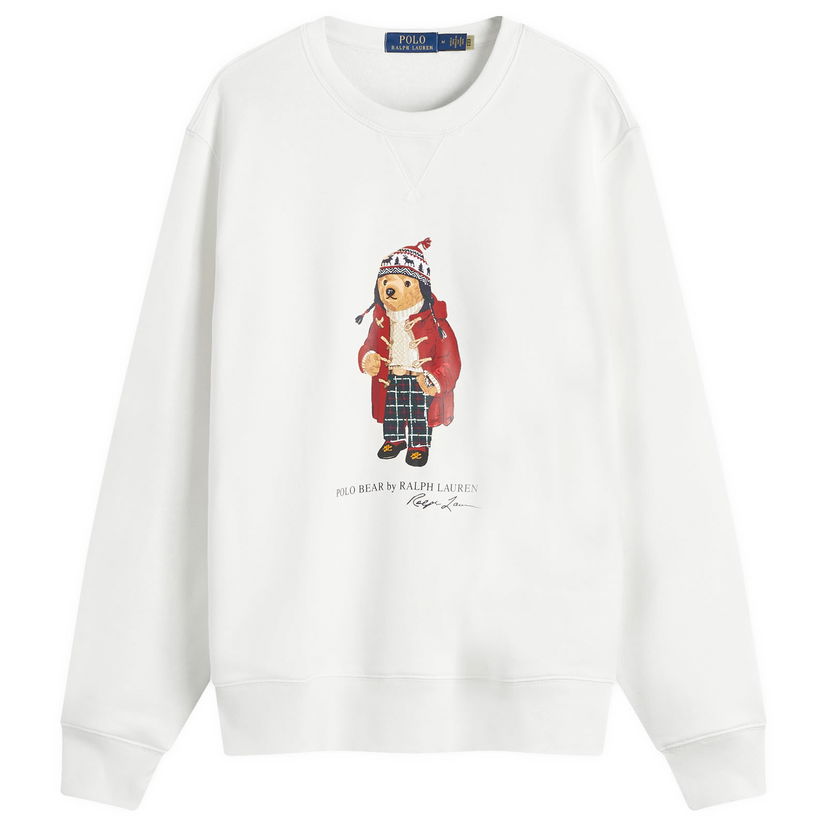 Sweatshirt Polo by Ralph Lauren Sweatshirt Crew Hvid | 710953718002