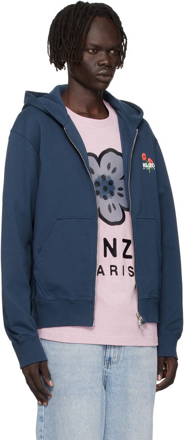 Sweatshirt KENZO Kenzo 'KENZO Archive Bouquet' Full-Zip Hoodie Mørkeblå | FF65HO2554MF, 1