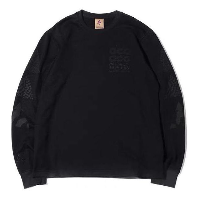 Sweater Nike ACG ACG Logo Long Sleeve T-Shirt Sort | CD7657-010, 0