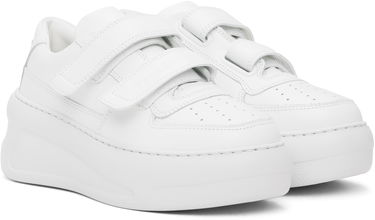 Sneakers og sko Acne Studios Velcro Strap Platform Sneakers Hvid | CD0001-, 3