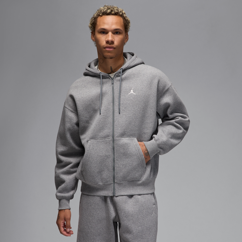 Sweatshirt Jordan Jordan Brooklyn Fleece Full-Zip Hoodie Grå | IB7231-091