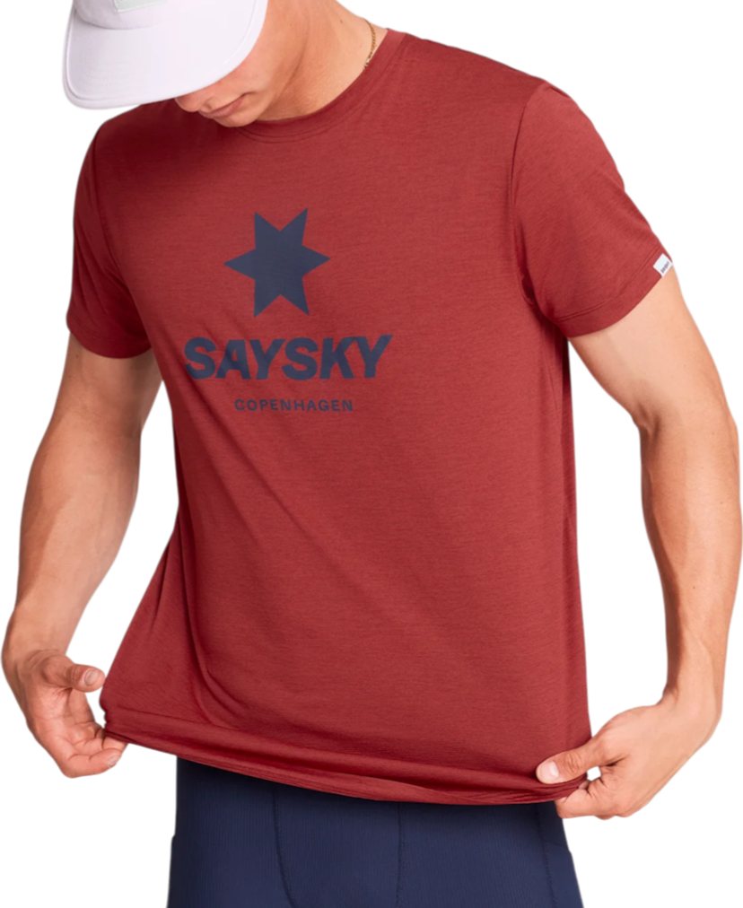 T-shirt Saysky Saysky Logo Combat Pro T-Shirt Rød | omrss30c5007-omrss30c5007