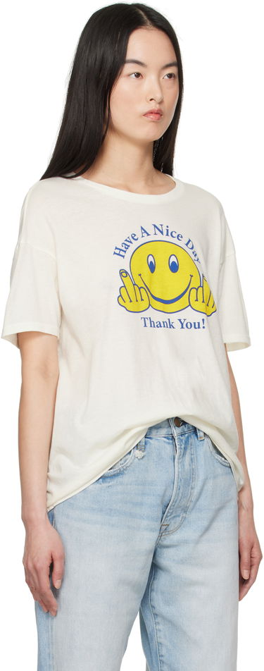 T-shirt R13 R13 'Have A Nice Day' Relaxed T-Shirt Hvid | R13WK141-K120B, 1