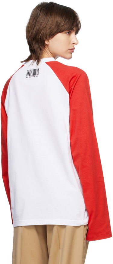 T-shirt VETEMENTS Barcode Long Sleeve T-Shirt Hvid | VL16LS140R, 2