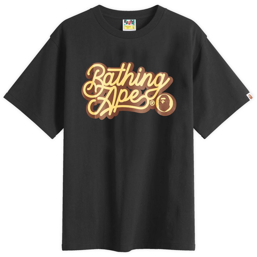 T-shirt BAPE Bathing Ape Script Logo T-Shirt, Size Large Sort | 001TEL301055M-BBN