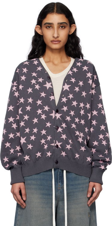 Sweater Needles NEEDLES V-Neck Star Cardigan Grå | QV374, 0