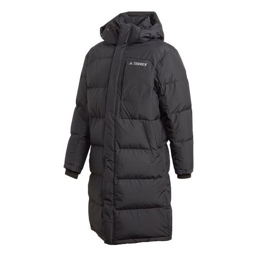 Puffer jakke adidas Performance adidas Terrex Long Down Parka Sort | GE9877