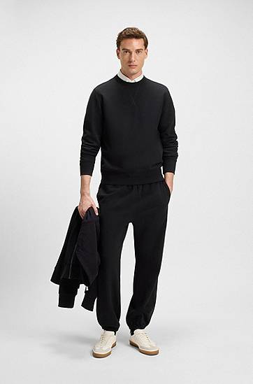 Sweater BOSS BECKHAM x BOSS Cotton Terry Sweatshirt Sort | 50549248, 1
