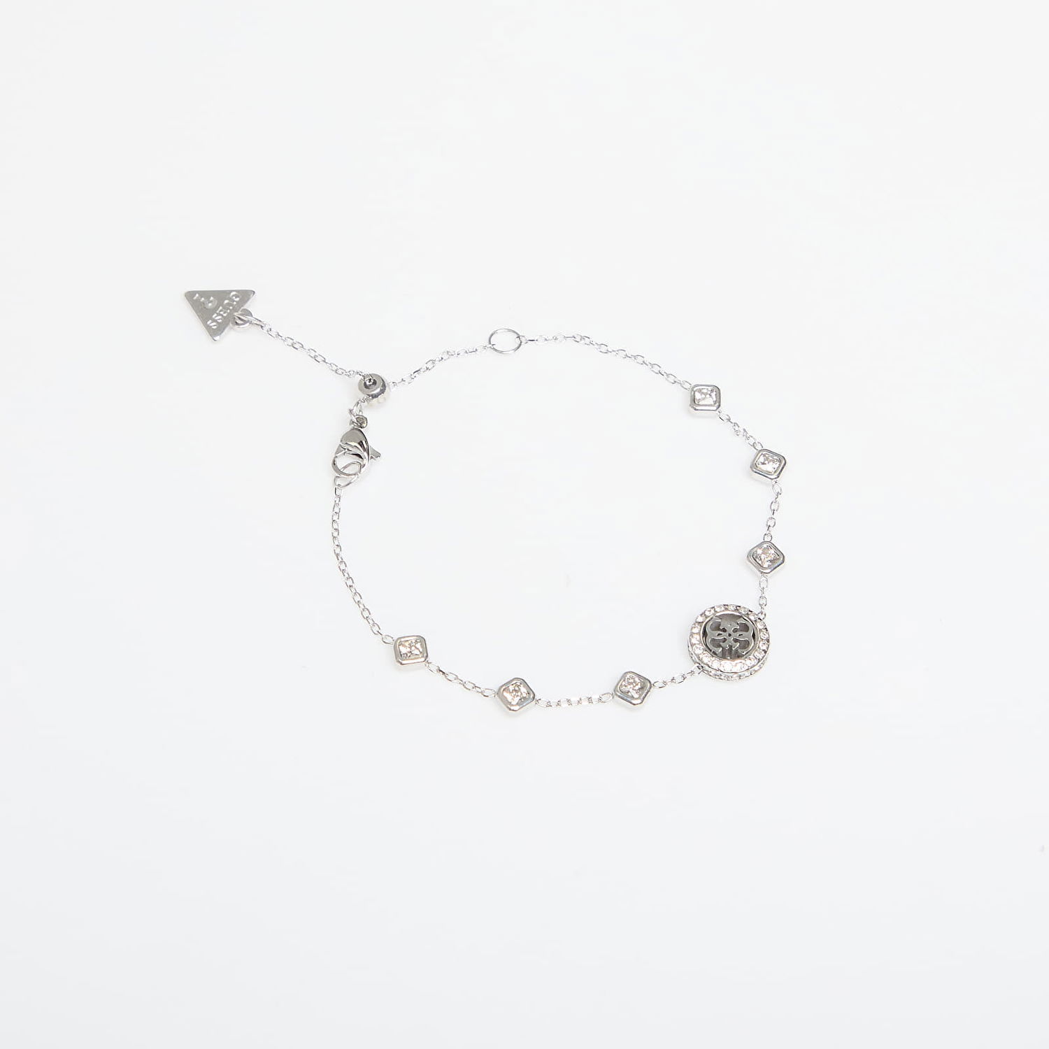 Armbånd GUESS 4G Crush Crystal-Set Bracelet Metalisk | JUBB04156JWRH-SILVER, 1