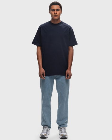 T-shirt BSTN Basic Crewneck Short Sleeve T-Shirt Mørkeblå | BEASTIN-PLAIN19-UND-15, 2