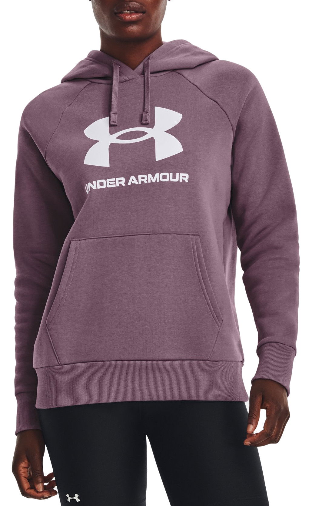 Sweatshirt Under Armour Rival Fleece Big Logo Hoodie Lilla | 1379501-500, 0