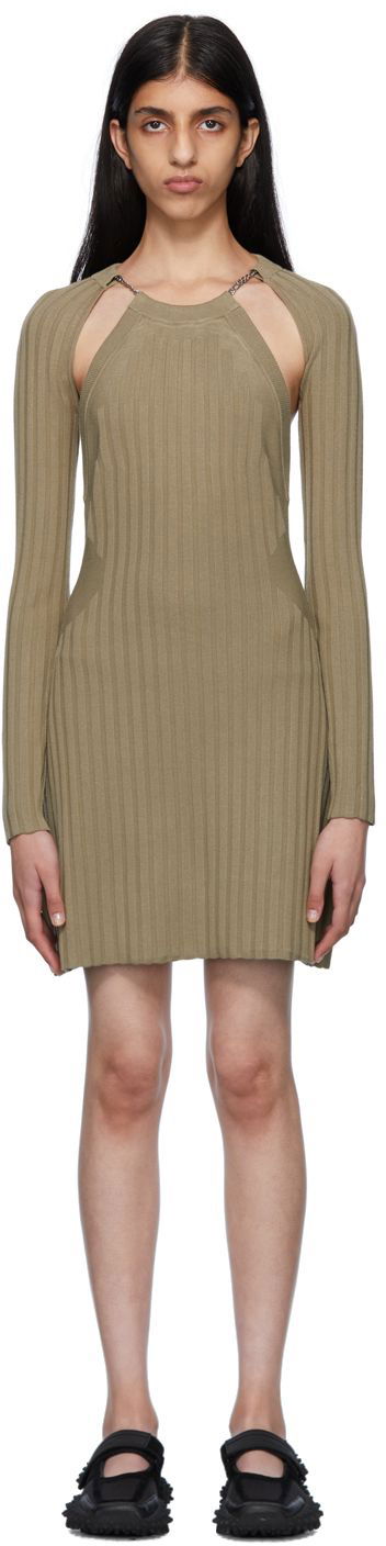 Kjole Eytys Cutout Detail Bodycon Mini Dress Grøn | CLHA