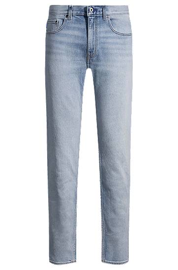 Jeans BOSS Slim-Fit Stonewashed Jeans Blå | 50529218
