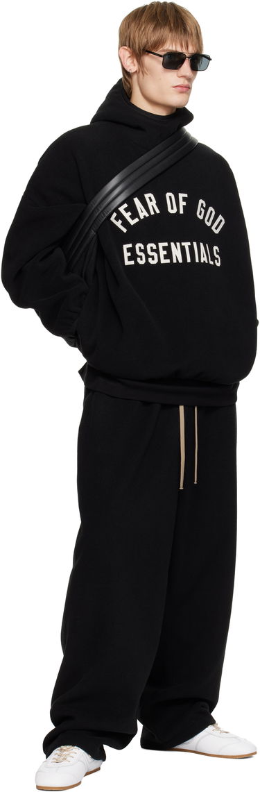 Sweatshirt Fear of God Fear of God ESSENTIALS Brushed Hoodie Sort | 202HO246410F, 4