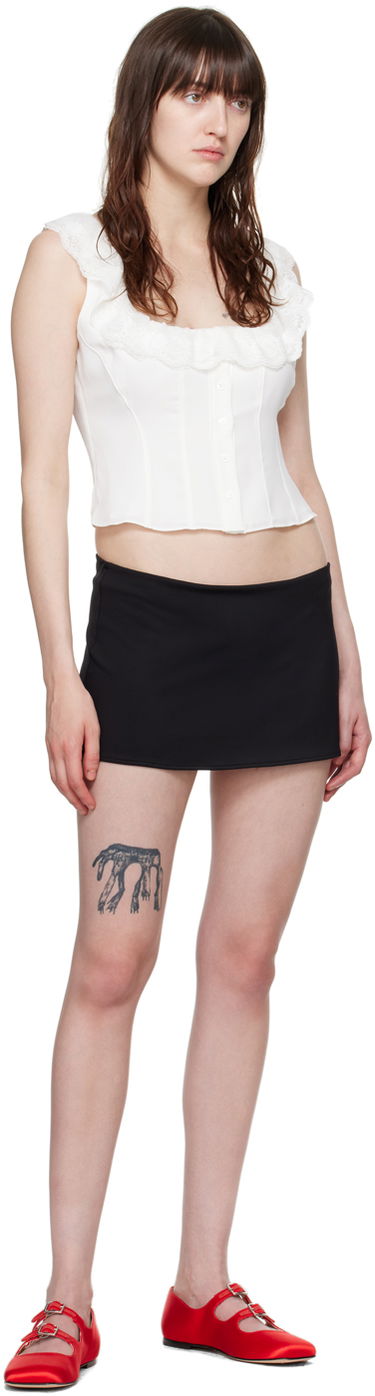 Nederdel GUIZIO Guizio Micro Miniskirt Sort | C00301K021, 3