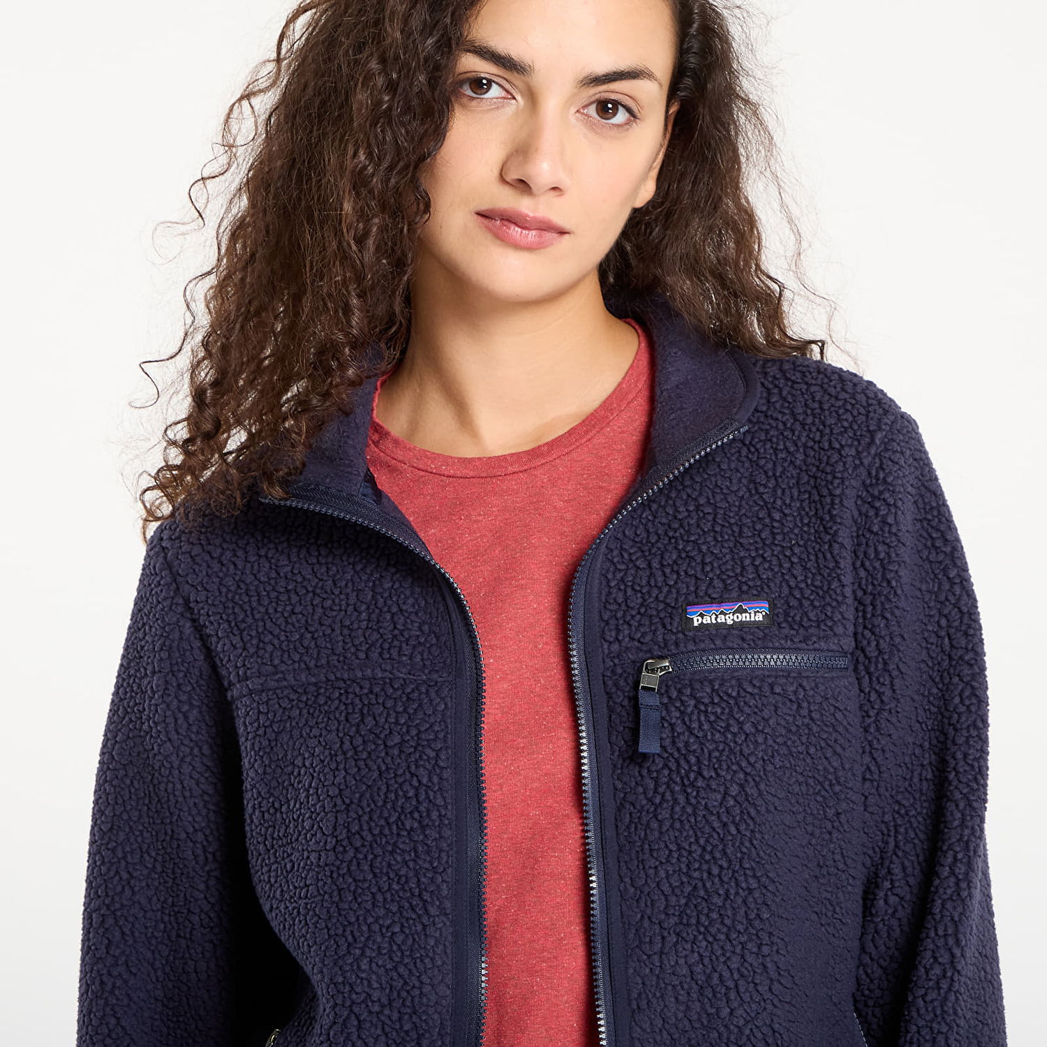 Jakke Patagonia Women's Retro Pile Jacket Mørkeblå | 22795 SNBE, 1