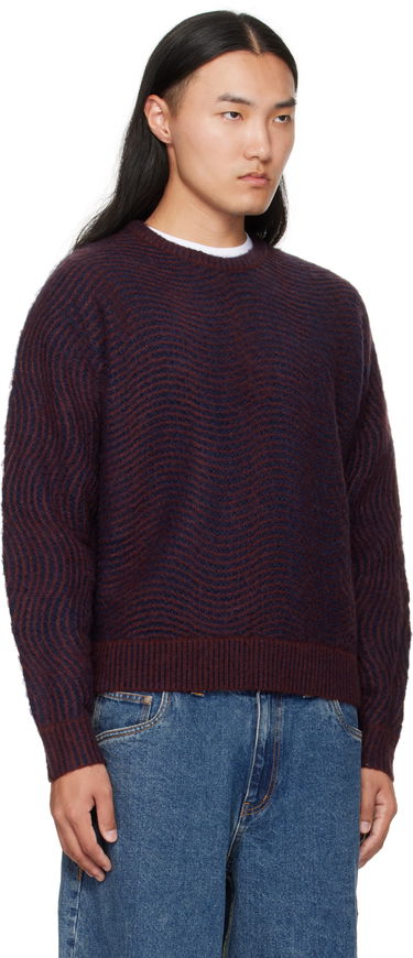 Sweater Dime Dime Mohair Wave Knit Sweater Bourgogne | DIMEFA254BUR, 1