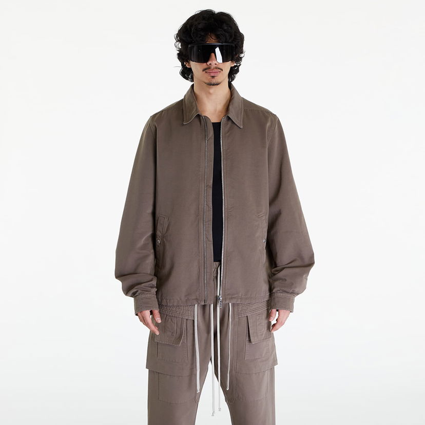 Jakke Rick Owens DRKSHDW Zipfront Jacket Dust Brun | DU01D1783 CB 34