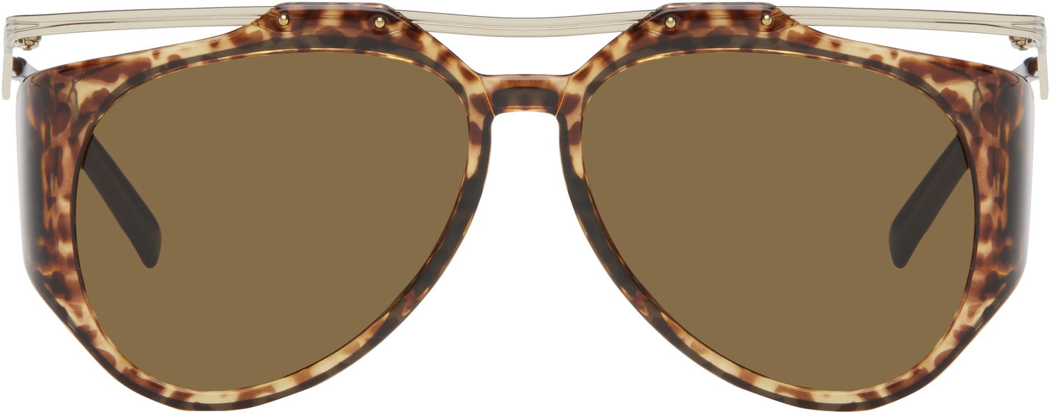 Solbriller Saint Laurent Saint Laurent SL M137 Amelia Sunglasses Brun | SL M137 AMELIA-002, 0