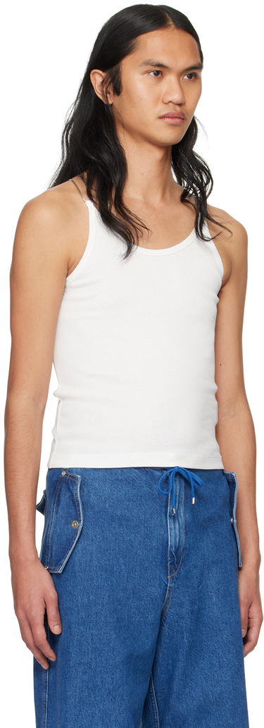 Tanktop Dion Lee Wire Strap Tank Top Hvid | C3159PS24, 1