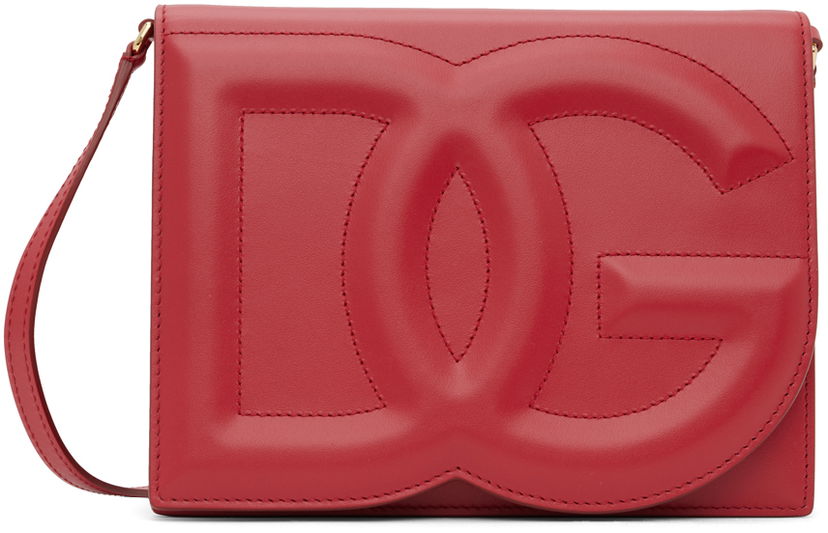 Skuldertaske Dolce & Gabbana Red D&G Logo Crossbody Bag Rød | BB7287 AW576