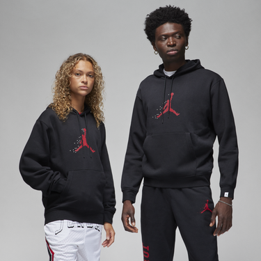 Sweatshirt Jordan Essentials Holiday Fleece Pullover Hoodie Sort | FD7465-010, 3