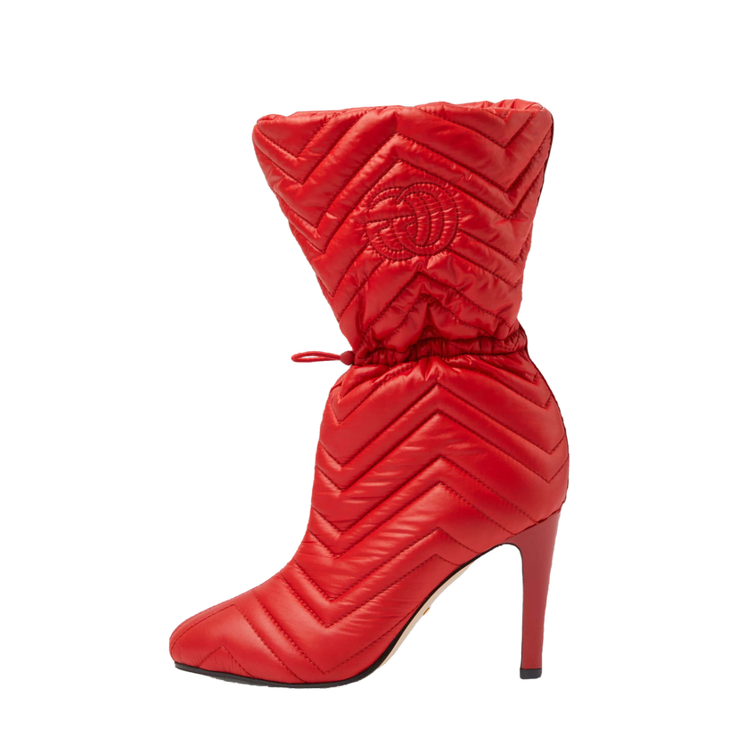 Sneakers og sko Gucci Matelasse 95mm Ankle Boots Rød | 719834 FAAUV 6447