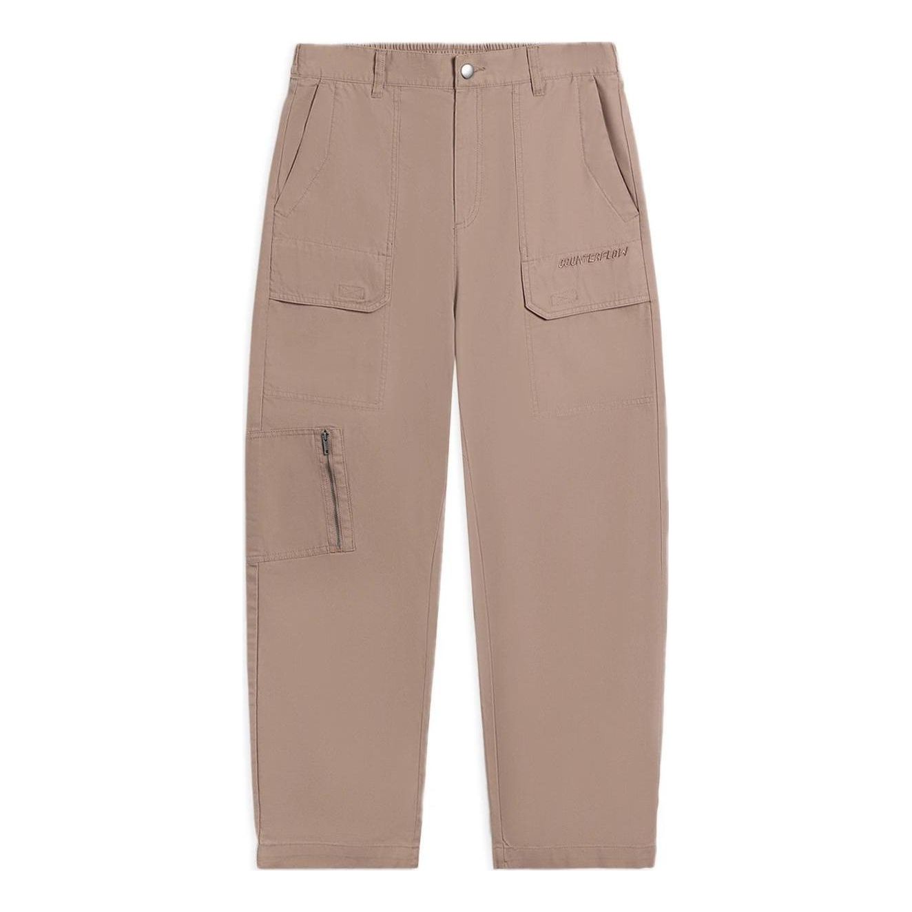 Cargo bukser Li-Ning Counterflow Logo Straight Pants Beige | AKXS843-2, 0