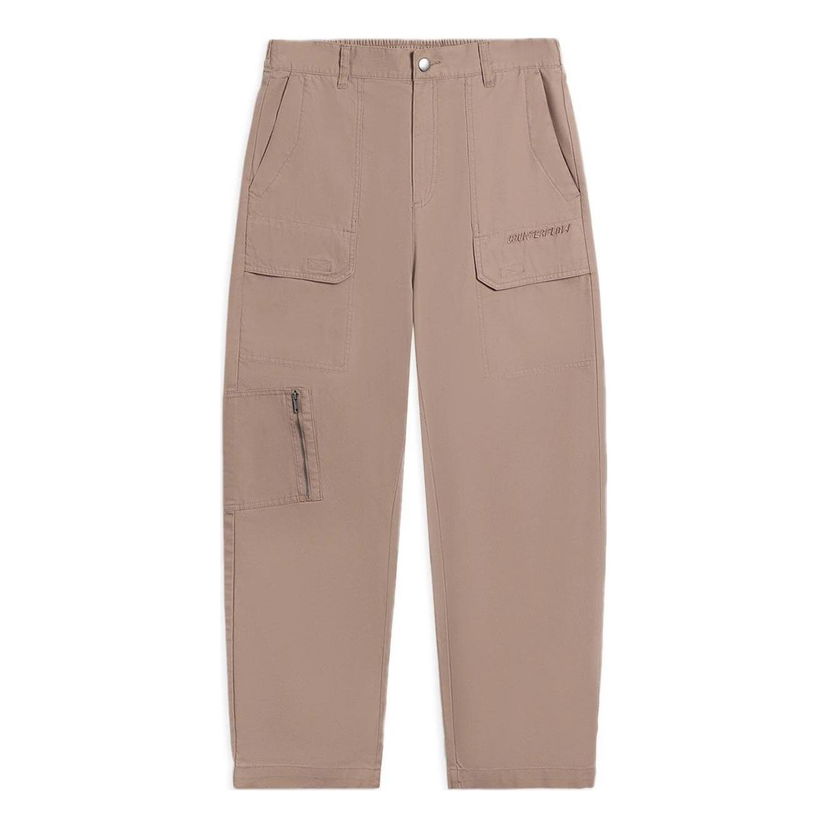 Cargo bukser Li-Ning Counterflow Logo Straight Pants Beige | AKXS843-2