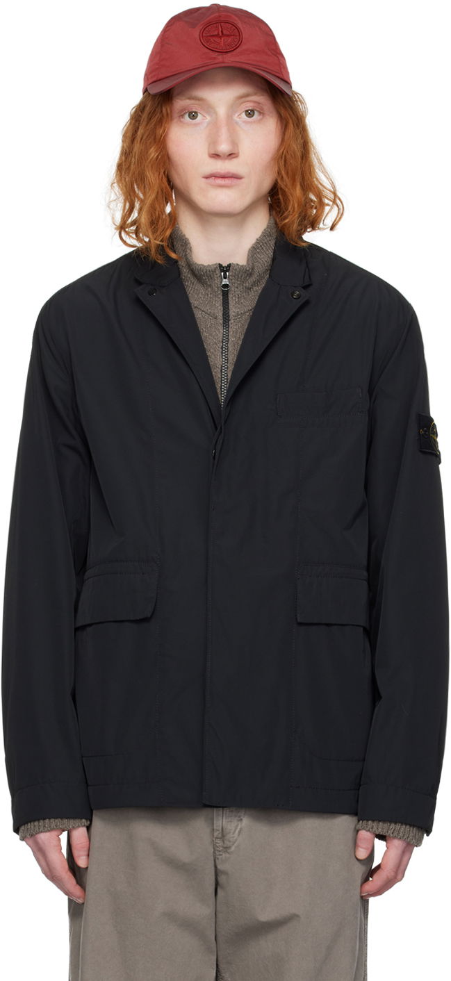 Jakke Stone Island Twill Blazer Rød | 8015A0226, 0