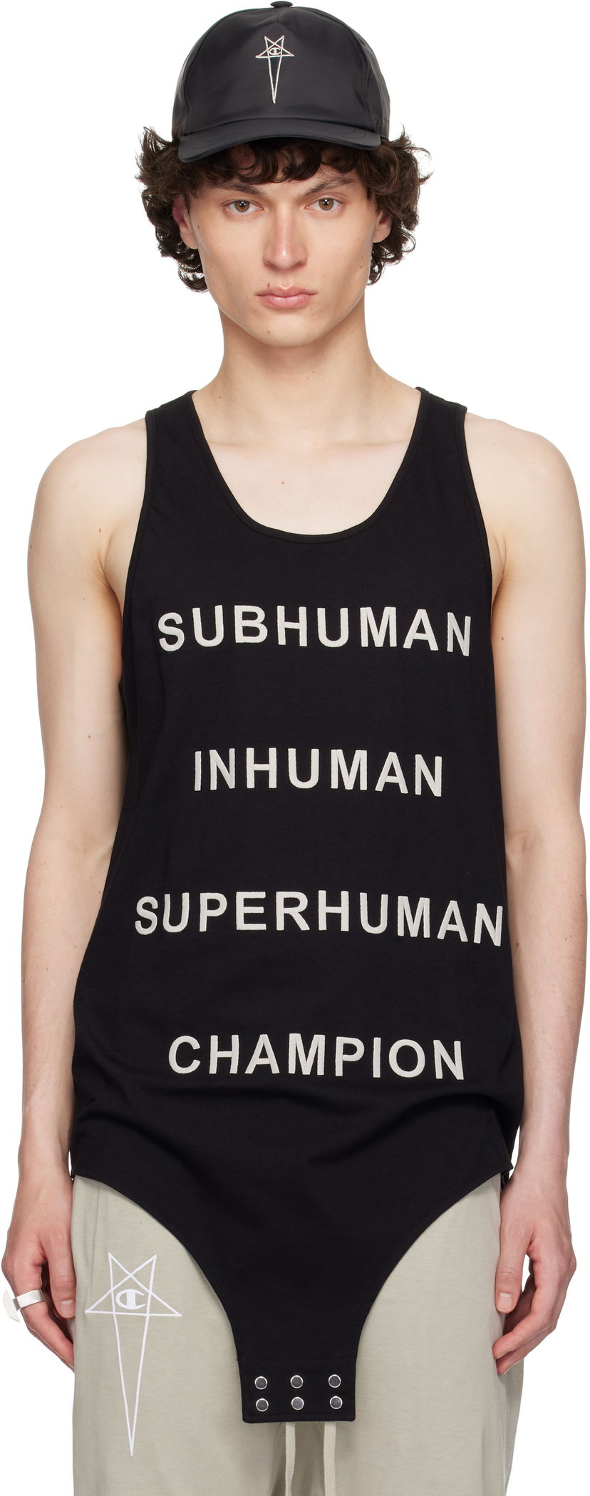 Krop Rick Owens Rick Owens Champion Edition Basketball Tank Top Sort | CM01E1678 CHJG JERSEY