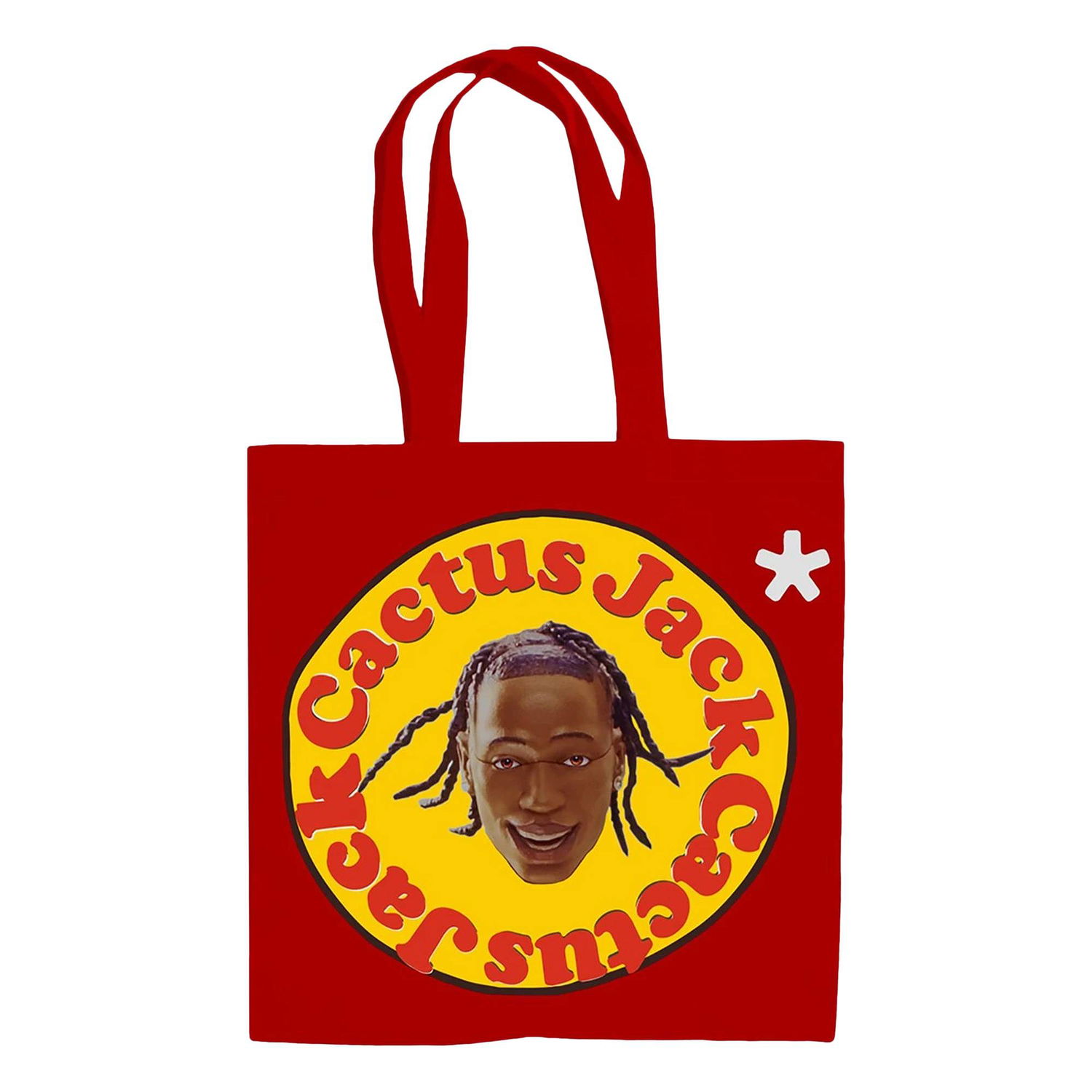 Mulepose Cactus Jack by Travis Scott Cactus Plant Flea Market x 60 Seconds Tote Rød | CJMD AB152 RED, 1